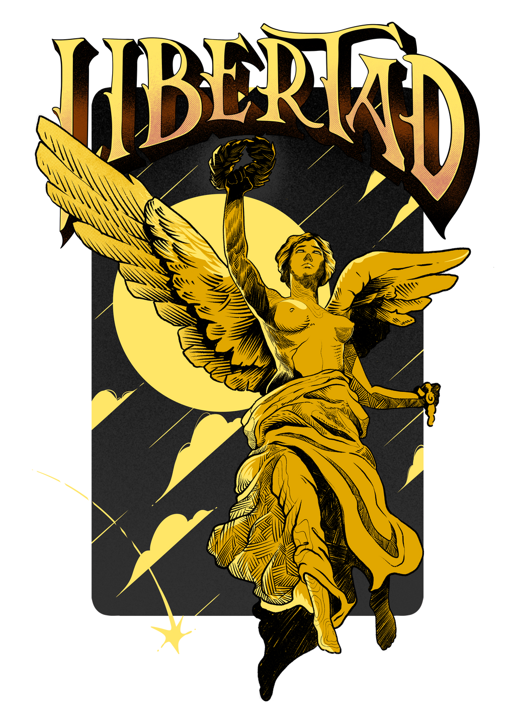Oversized Premium T-Shirt MAS PERRO ANGEL DE LA INDEPENDENCIA