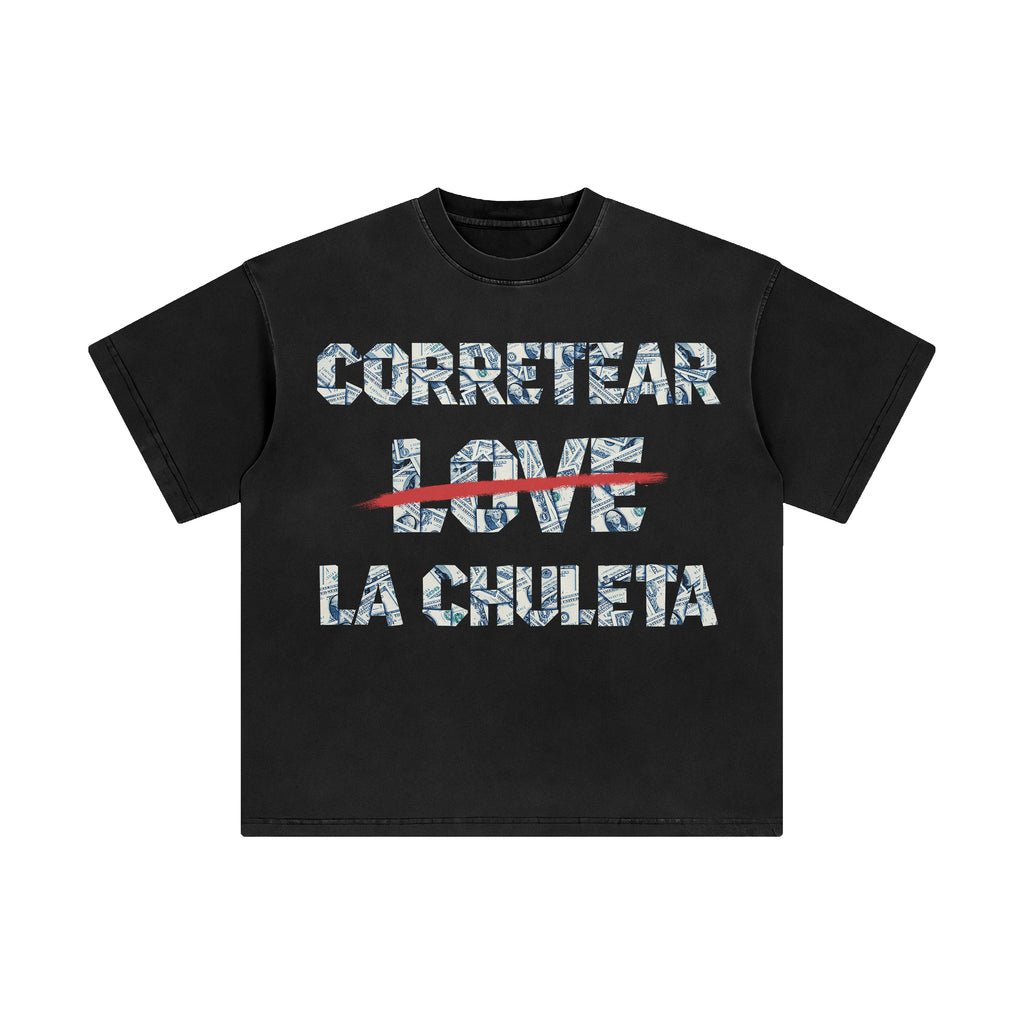 Oversized Premium T-Shirt (MAS PERRO CORRETEAR LA CHULETA)
