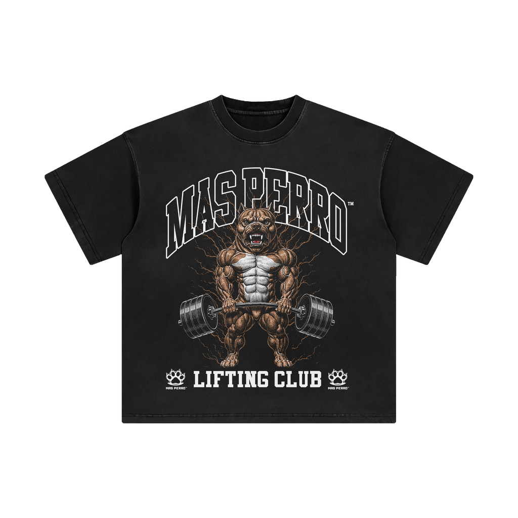 Oversized Premium T-Shirt  MAS PERRO LIFTING CLUB