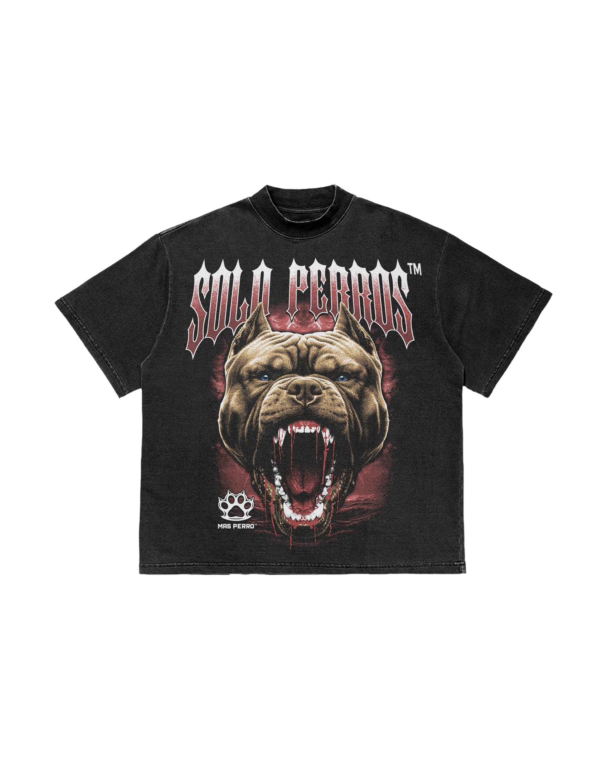 Oversized Premium T-Shirt SOLO PERROS BULLY BLOOD